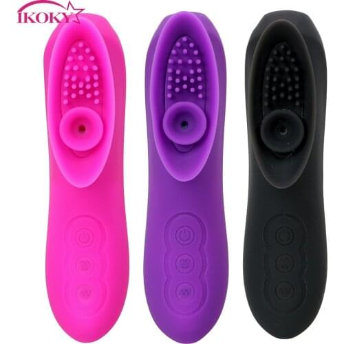 IKOKY Massager Nipple Sucker Vibrator Sex Toys for Women G-spot Vagina Clitoris Stimulation 12 Mode Female Masturbation