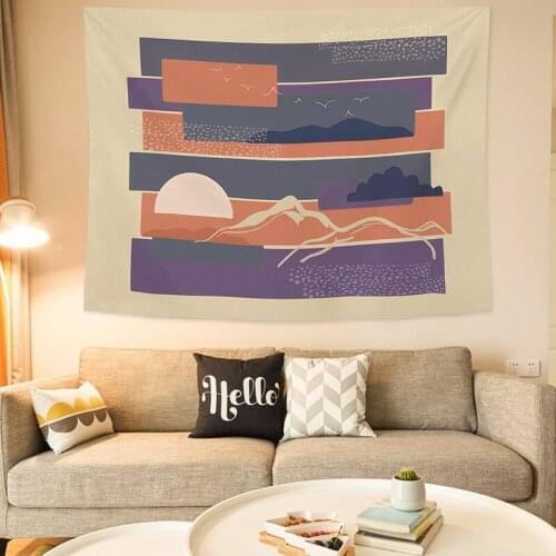 Ins Style Background Hanging Cloth Cartoon Pattern Tapestry Bedroom Bedside Live Broadcast Wall Cloth Exquisite Photo Props