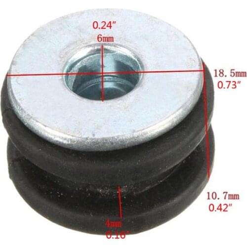 10 Set Motorcycle Rubber Grommets Bolt Kit Pressure Relief Cushion Accessories U90C