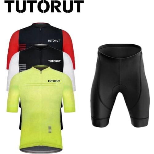 Summer New Mens Short-sleeved Cycling Sportswear Cycling Jersey Suit Quick-drying Professional Cycling Jersey Road Jersey