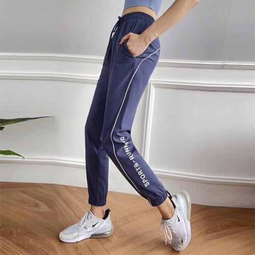 New Women Sports Running Pants Loose Gym Training Sweatpants Outdoor Summer Autumn Athletic Fitness Workout Jogging Trousers