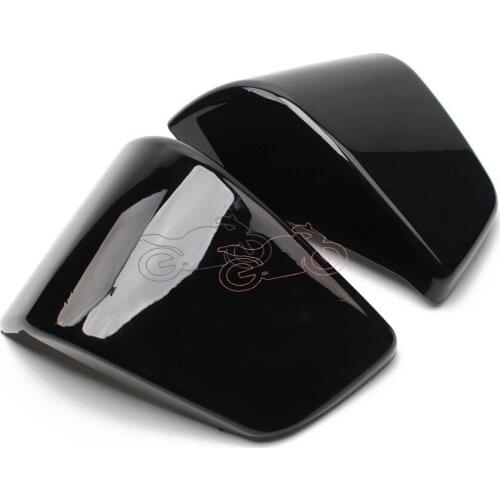 1pair Motorcycle Gloss Black ABS Battery Side Fairing Cover Protector For Honda Shadow ACE 750 VT400 1997-2003 VT 400