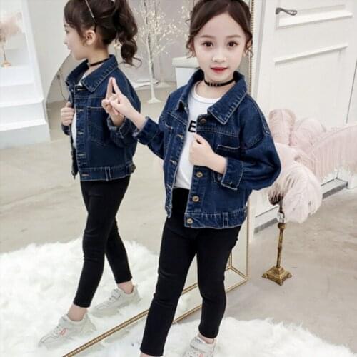 Girls' Coat Babys Kids Jacket Princess Jean Thicken Winter Autumn Top Warm Cardigan Overcoat Cotton Childrens Clothing