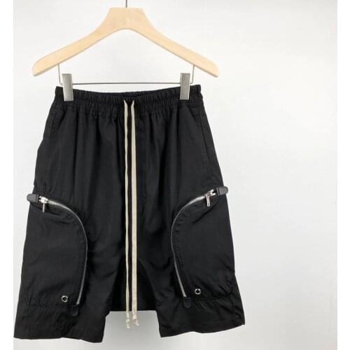 20ss Owen Seak Men Casual Harem Shorts Gothic Mens Sweatpants Summer Hip Hop High Sweater Women Loose Black Shorts Size XL
