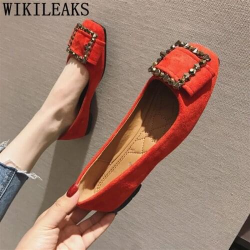 Designer Ladies Shoes Woman Flats Loafers Women Shoes Zapatillas Mujer Casual Metal Buckle Flat Shoes Women Boat Shoes Buckle