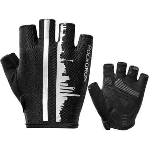 ROCKBROS Half Finger Bicycle Glove Outdoor Cycling Sports Breathable Gloves Bicycle Gloves Unisex S252