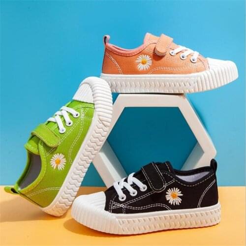 Spring 2021 children canvas shoes private joker cuhk childrens biscuits bottom students leisure sports shoes