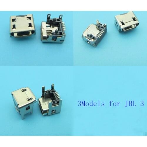 3model 30pcs for JBL Charge FLIP 3 Bluetooth Speaker New female 5pin type B Micro mini USB Charging Port jack socket Connector
