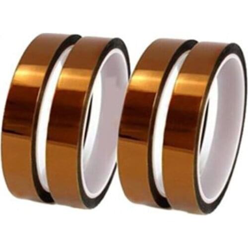 5 Rolls 10mm * 33m (100ft) High Temperature BGA Tape Heat Resistant Kapton Polyimide Insulation Adhesive Protect Board Sealers