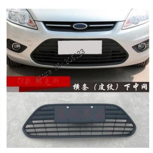 ABS Honeycomb Lacquer that Bake Up and Down Front Racing Grill Fit For Ford Focus sedan 4door 2009-2017 1PC