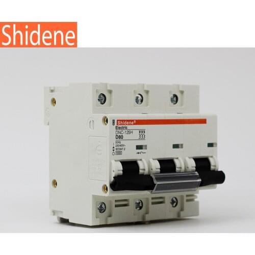 Shidene 3P 80A D type 230/400V~ 50Hz Circuit Breaker MCB