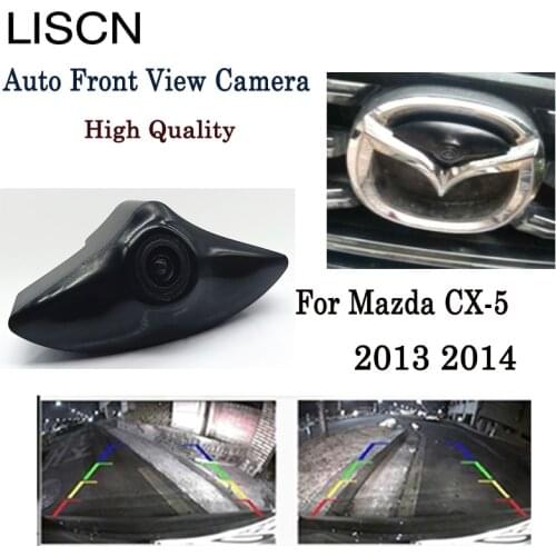 Car Front View Logo Parking Camera For Mazda CX-5 2013 2014 / CCD Night Vision Backup camera Installation In The Car Logo