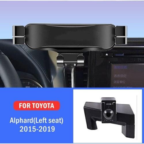 Car Mobile Phone Holder For Toyota Alphard Left Hand Drive 2015-2019 Special Mounts Stand GPS Navigation Bracket Car Accessories