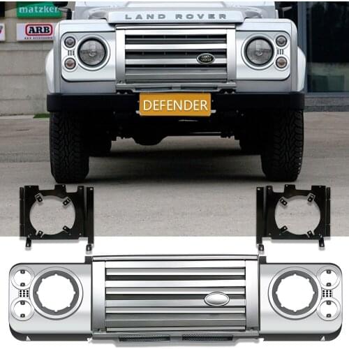 Car stying Front Kit ABS Middle FRONT Grille & surrounds & Brackets For Land Rover Defender 90 110 Vehicle Auto Parts