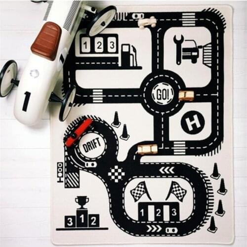 Hot Style Baby Crawling Mat Travel Room Decor Carpet Game Blanket Track Crossing Floor Carpet Children Climbing Mat Racing Track