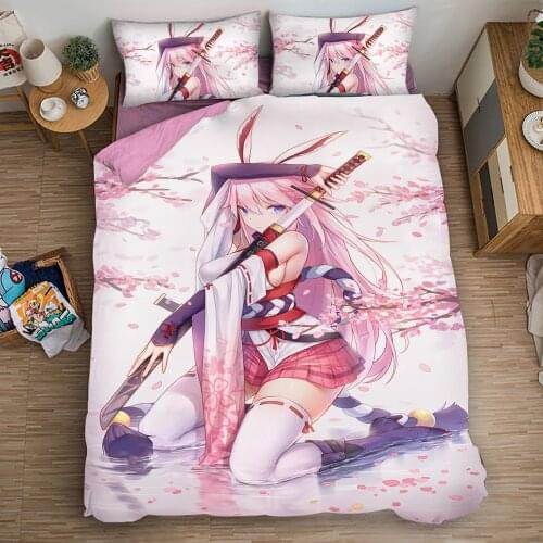 3D Yae Sakura Anime Print Bedding Set Duvet Covers Pillowcases NEW Comforter Bedding Sets Bedclothes Bed Linen 02