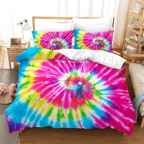 Home Textile Color Series Pattern Comfortable Fashion Duvet Bed Cover Pillowcase Bedding Set Adult Children Bedroom Decoration