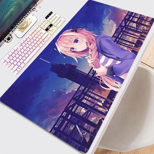 Mouse Mat Pad Long Pad Deskpad Accessories Gaming Mats On The Table Desk Pads For Computer Office Mause Kawaii Keyboards Astolfo