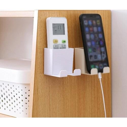 Creative Convenient Mobile Phone Charging Bracket Multi-Purpose Wall-Mounted Remote Control Storage Box