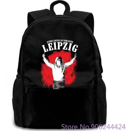 Leipzig Schone Grue Aus Dem Osten Fans Ultras Hooligans Ostdeutschland New Arrival New women men backpack laptop travel