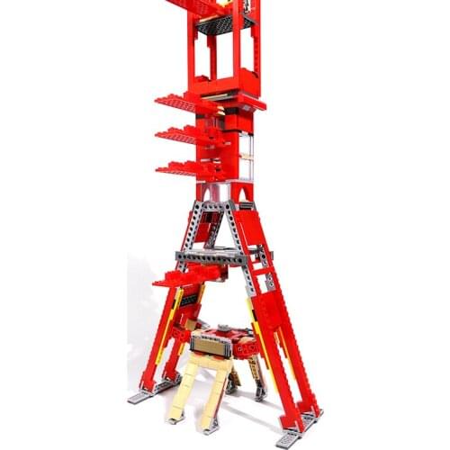 MOC Apollo Saturn V Outer Space Model Carrier Rocket Toy With Launch Tower Building Blocks For Kids Adults Toys Gift