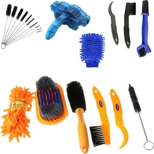 Multi-tools Bike Chain Cleaning Brush Kit Bicycle Maintenance Washing Tool Suitable for Mountain Road City Hybrid BMX