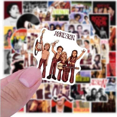 10/50Pcs Italy Rock Band Maneskin Stickers Divination Stickers for Luggage Laptop Refrigerator Motorcycle Skateboard Pegatinas