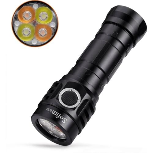Sofirn IF25 Rechargeable Powerful 21700 Flashlight 2500lm Variable Light Color Temperature 4 pcs LED 18650 Torch 2700K-6500K