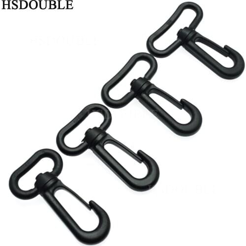 Plastic Snap Hooks Rotary Swivel Backpack Buckles Webbing 20mm 25mm 31mm 38mm
