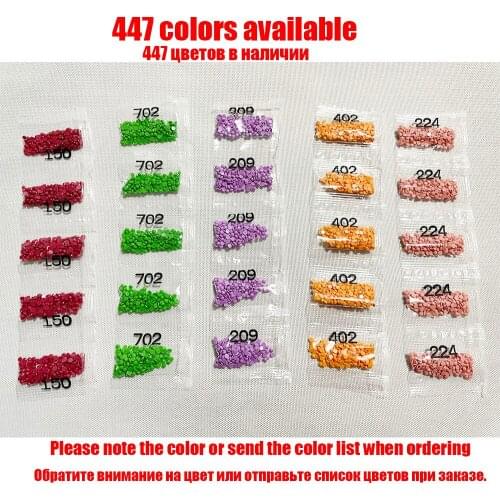 Full Round/Square Drill DMC 447 Colors Diamond Tools Rhinestone Diamond Painting Cross Stitch Stone Crystal Bead Accessory