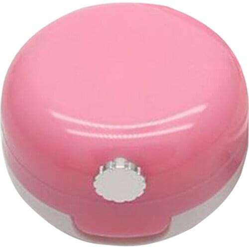 Empty Lip Balm Case Jar 2 Slots Makeup Lipstick Lotion Pot Box W/ Mirror