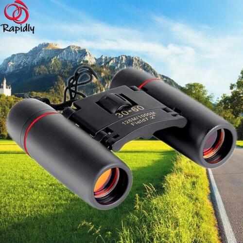 Zoom Telescope 30x60 Folding Binoculars with Low Light Night Vision for Outdoor Bird Watching Travelling Hunting Camping 1000m