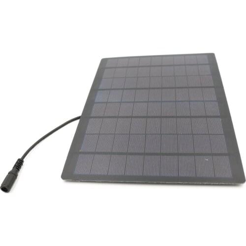 Solar Panel 18V 9W with 30cm 5.5*2.1 DC Connector For Solar Powered Water Pump Solar Power System Cell Phone Charger DIY Toy