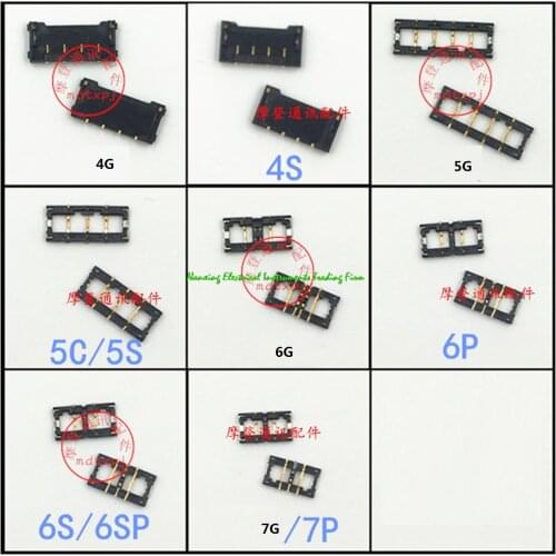 Applicable Apple iphone 4G 4S 5G 5S 6G 6P 6S 6SP 7G 7PLUS Mainboard Battery Snap Contact / Contacts Seat / Battery Card
