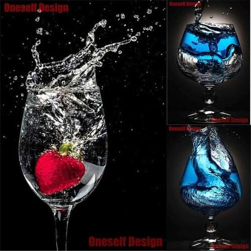Great 5d diamond painting full square Wine glass flower diamond embroidery full set 5d diamond art kit anime rhinestone pictures