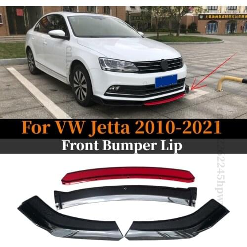 Front Bumper Lip Protector Splitter Chin Diffuser Spoiler Body Kit Tuning Accessories For VW JETTA A6 A7 MK6 MK6.5 2010-2021