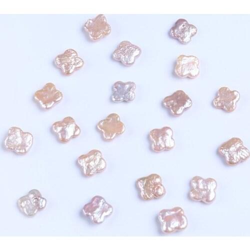 Top quality 14-15mm plum blossom shape pearl loose beads for sale