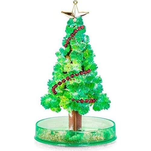 1PCS Newly Magic Growing Crystals Paper Trees Toy Christmas tree Desktop Cherry Blossom Christmas Kids Toys Funny hot