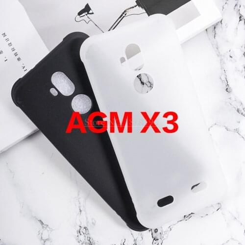 100% Original Protective Phone Shell Funda Case For AGM X3 IP68 Gel Pudding Case Soft TPU Silicon Case Cover For AGM X3 6.0 Case