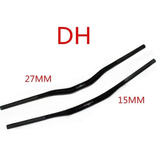 2016 Full carbon fiber mountain bike handlebar yanerwo used DH MTB handlebar carbon handle 750mm/820mm