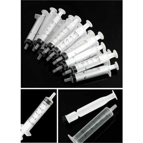 5pcs 5mL Plastic No needle Syringe Measuring Cubs Nutrients Syringe For Injectors Ink Cartridge Pets Cat Feeders