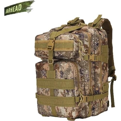 50L Camouflage Army Backpack Men Military Tactical Bags Assault Molle backpack Hunting Trekking Rucksack Waterproof Bug Out Bag