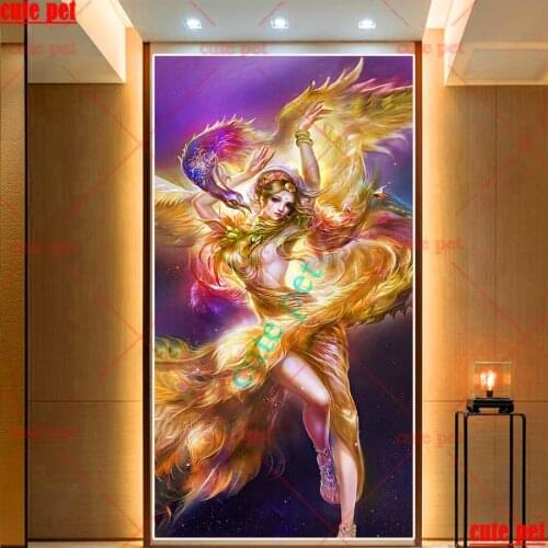 5D round square diamond Fantasy woman fairy embroidery Diy full sets diamond painting CrossStitch mosaic rhinestones Decor large