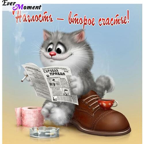 Diamond painting cat cartoon needlework diy 5d diamond embroidery beaded painting diamond mosaic mazayka diamond decor ASF544