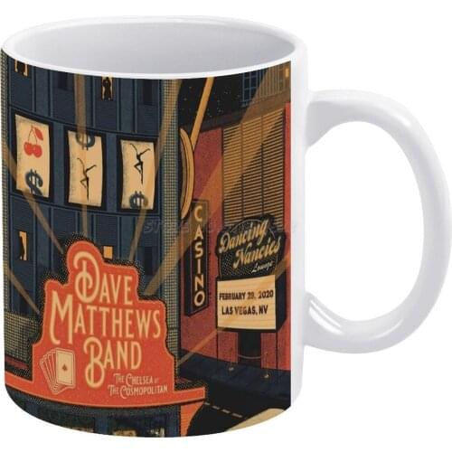 #DMB2020 Casino Dancing Nancies Lounge Las Vegas White Mug Custom Printed Funny Tea Cup Gift Personalised Coffee Mug Dave Matthe