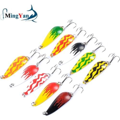 Trout Spoon Fishing Lures 4.2cm/5.7g Spinner Bait Wobblers Jig Lures Pesca Isca Artificial VIB Sequins Hard Baits Carp Fishing