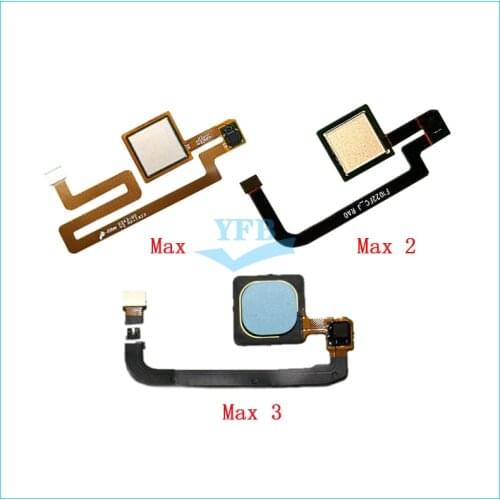 Back Home Button Fingerprint sensor Flex Cable For Xiaomi Mi Max 2 3 Max2 Max3 Replacement Parts