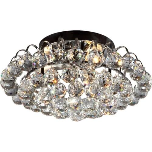 Crystal Ceiling Lights Modern LED Ceiling Light Fixtures Fashion Round Iron Lamparas De Techo Bedroom Living Room Plafondlamp