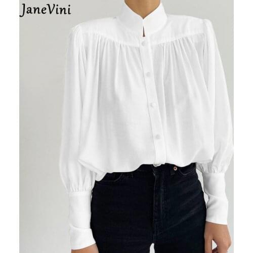 Женские рубашки с рюшами JaneVini China At AliExpress