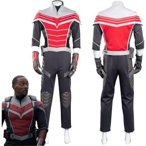 The Falcon and the Winter Soldier-Falcon/Sam Wilson Cosplay Costume Halloween Carnival Uniform Suit